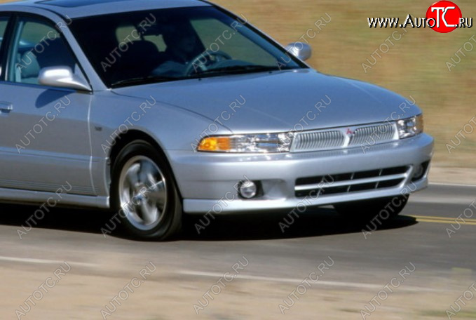 14 399 р. Передний бампер TYG (USA) Mitsubishi Galant 8  дорестайлинг седан (1996-1998) (Неокрашенный)  с доставкой в г. Горно‑Алтайск