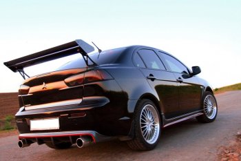 5 499 р. Пороги накладки INTENSE 2.0 Mitsubishi Lancer 10 седан дорестайлинг (2007-2010) (Неокрашенные)  с доставкой в г. Горно‑Алтайск. Увеличить фотографию 4