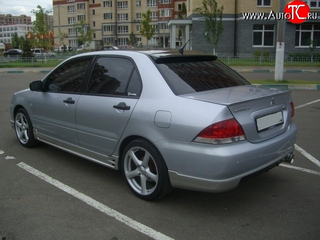 4 999 р. Накладка на задний бампер EGR Mitsubishi Lancer 9 2-ой рестайлинг седан (2005-2009) (Неокрашенная)  с доставкой в г. Горно‑Алтайск