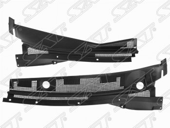 Панель под дворники SAT (жабо, LH+RH комплект) Mitsubishi Lancer 9 CS седан 2-ой рестайлинг (2005-2009)