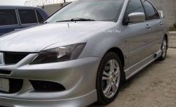 499 р. Реснички на фары Style v2 Mitsubishi Lancer 9 2-ой рестайлинг седан (2005-2009) (Неокрашенные)  с доставкой в г. Горно‑Алтайск. Увеличить фотографию 2