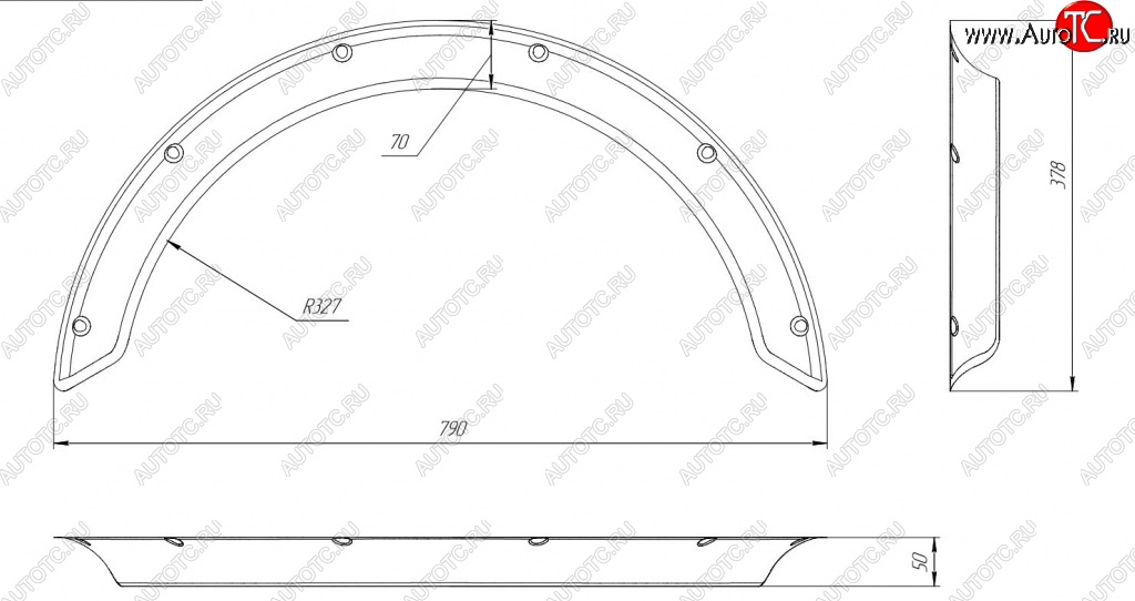 5 269 р. Универсальные арки New School (50 мм) CITROEN C4 Grand Picasso (2014-2016) (Усиленные шагрень: 4 шт (3 мм))  с доставкой в г. Горно‑Алтайск