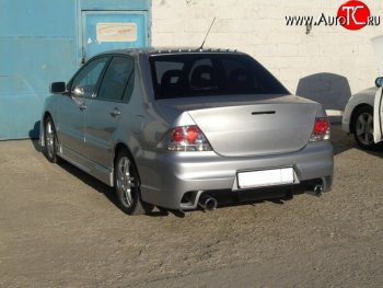 18 499 р. Задний бампер INGS Extreem  Mitsubishi Lancer  9 (2003-2009) 1-ый рестайлинг седан, 2-ой рестайлинг седан (Неокрашенный)  с доставкой в г. Горно‑Алтайск. Увеличить фотографию 3