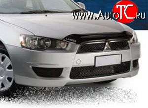 3 499 р. Дефлектор капота NovLine (короткий) Mitsubishi Lancer 10 CY седан дорестайлинг (2007-2010)  с доставкой в г. Горно‑Алтайск