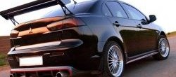 Накладка на задний бампер EVO Style Mitsubishi Lancer 10 CY седан дорестайлинг (2007-2010)