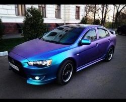 3 999 р. Пороги накладки Сток 2л Mitsubishi Lancer 10 седан дорестайлинг (2007-2010) (Неокрашенные)  с доставкой в г. Горно‑Алтайск. Увеличить фотографию 3