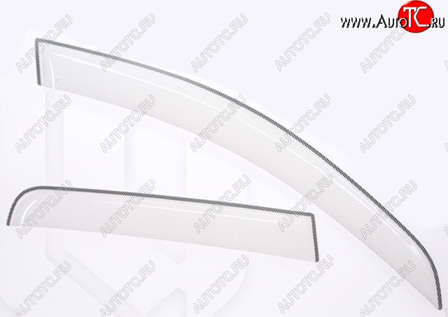 2 199 р. Дефлектора окон CA-Plastic  Mitsubishi Outlander  XL (2005-2009) (CW)  дорестайлинг (Шелкография белая, Без хром.молдинга)  с доставкой в г. Горно‑Алтайск