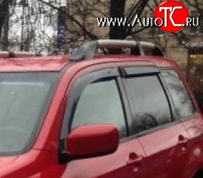 999 р. Комплект дефлекторов окон (ветровиков) 4 шт. Russtal Mitsubishi Outlander CU (2003-2009)  с доставкой в г. Горно‑Алтайск