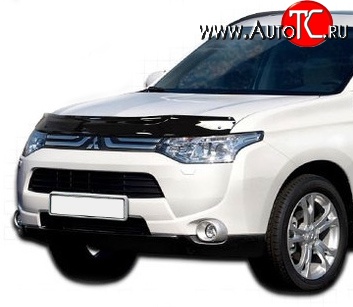 2 879 р. Дефлектор капота NovLine Mitsubishi Outlander GF дорестайлинг (2012-2014)  с доставкой в г. Горно‑Алтайск