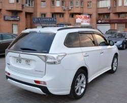 4 799 р. Боковые накладки на задний бампер BROOMER Design  Mitsubishi Outlander  GF (2012-2014) дорестайлинг (Неокрашенная)  с доставкой в г. Горно‑Алтайск. Увеличить фотографию 2