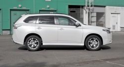 4 799 р. Боковые накладки на задний бампер BROOMER Design  Mitsubishi Outlander  GF (2012-2014) дорестайлинг (Неокрашенная)  с доставкой в г. Горно‑Алтайск. Увеличить фотографию 5