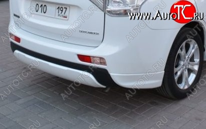 4 799 р. Боковые накладки на задний бампер BROOMER Design  Mitsubishi Outlander  GF (2012-2014) дорестайлинг (Неокрашенная)  с доставкой в г. Горно‑Алтайск