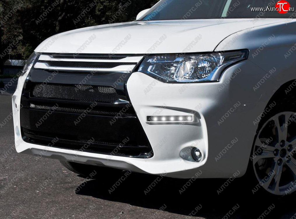 29 999 р. Передний бампер Tuning-Sport  Mitsubishi Outlander  GF (2012-2014) дорестайлинг (Неокрашенный)  с доставкой в г. Горно‑Алтайск