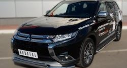 14 549 р. Одинарная защита переднего бампера диаметром 63 мм SLITKOFF  Mitsubishi Outlander  GF (2015-2018) 2-ой рестайлинг  с доставкой в г. Горно‑Алтайск. Увеличить фотографию 3