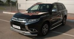 26 999 р. Широкая защита порогов SLITKOFF Mitsubishi Outlander GF 2-ой рестайлинг (2015-2018)  с доставкой в г. Горно‑Алтайск. Увеличить фотографию 4