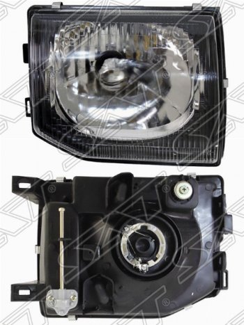 Правая фара передняя SAT Mitsubishi Pajero ( 2 V30/V40,  2 V20) (1997-1999) рестайлинг, рестайлинг