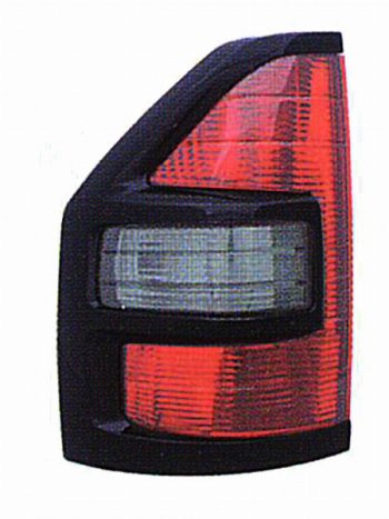 Левый задний фонарь SAT (черная окантовка) Mitsubishi Pajero ( 3 V70,  3 V60) (1999-2003) дорестайлинг, дорестайлинг
