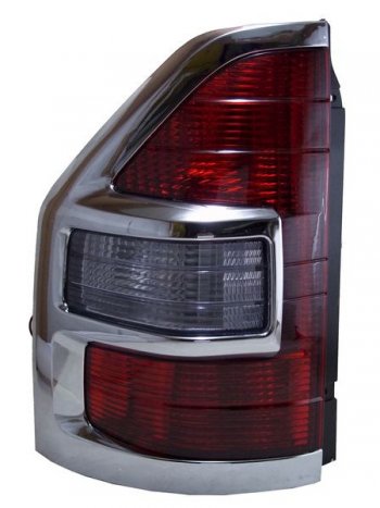 Левый задний фонарь SAT (хром) Mitsubishi Pajero ( 3 V70,  3 V60) (1999-2003) дорестайлинг, дорестайлинг