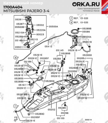 29 499 р. Бак топливный BAKPLAST (88 л., пластиковый / 3.4 дизель) Mitsubishi Pajero 4 V90 дорестайлинг (2006-2011)  с доставкой в г. Горно‑Алтайск. Увеличить фотографию 2