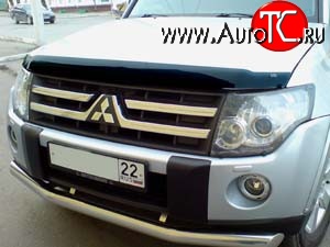 3 089 р. Дефлектор капота NovLine Mitsubishi Pajero 4 V80 дорестайлинг (2006-2011)  с доставкой в г. Горно‑Алтайск