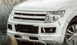 8 199 р. Решётка радиатора BROOMER Design Mitsubishi Pajero 4 V90 дорестайлинг (2006-2011) (Неокрашенная)  с доставкой в г. Горно‑Алтайск. Увеличить фотографию 3