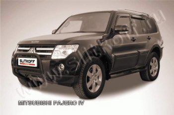 Кенгурятник d57 низкий Mitsubishi Pajero 4 V80 дорестайлинг (2006-2011)