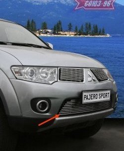 Декоративный элемент воздухозаборника Souz-96 (d10-9) Mitsubishi Pajero Sport PB дорестайлинг (2008-2013)