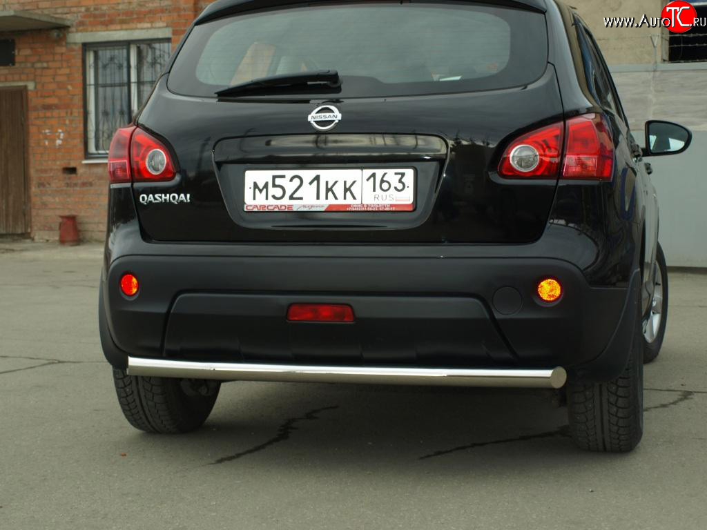 6 149 р. Защита заднего бампера 63,5 мм Nissan Qashqai 1 дорестайлинг (2007-2010)  с доставкой в г. Горно‑Алтайск