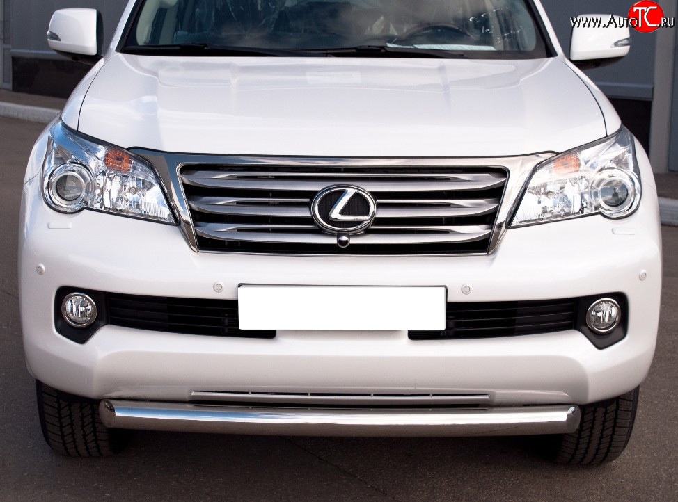 16 749 р. Одинарная защита переднего бампера SLITKOFF 76 мм  Lexus GX460  J150 (2009-2013) дорестайлинг  с доставкой в г. Горно‑Алтайск