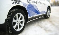 17 299 р. Защита порогов SLITKOFF из круглой трубы диаметром 42 мм Lexus RX350 AL10 дорестайлинг (2008-2012)  с доставкой в г. Горно‑Алтайск. Увеличить фотографию 2