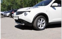 15 799 р. Одинарная защита переднего бампера SLITKOFF диаметром 63 мм Nissan Juke 1 YF15 дорестайлинг (2010-2014)  с доставкой в г. Горно‑Алтайск. Увеличить фотографию 6