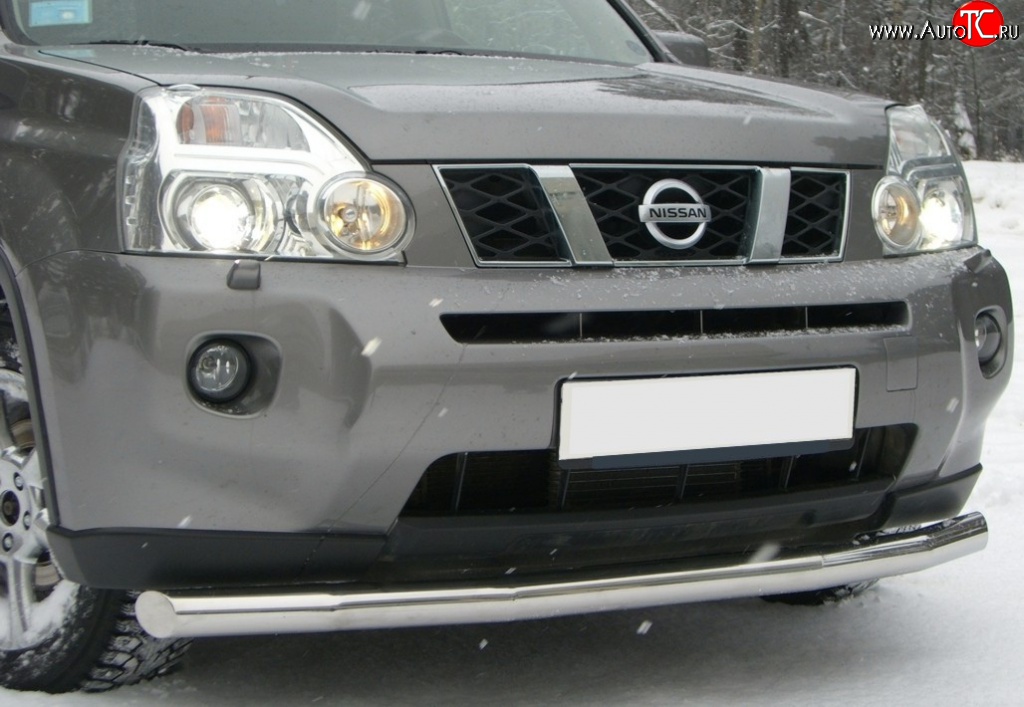 14 599 р. Одинарная защита переднего бампера SLITKOFF диаметром 63 мм  Nissan X-trail  1 T30 (2000-2003) дорестайлинг  с доставкой в г. Горно‑Алтайск