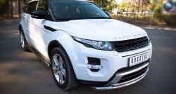 20 999 р. Защита переднего бампера (Dynamic, 2 трубыØ63 и 42 мм, нержавейка) SLITKOFF Land Rover Range Rover Evoque 1 L538 дорестайлинг 5 дв. (2011-2015)  с доставкой в г. Горно‑Алтайск. Увеличить фотографию 2