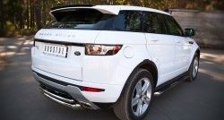 20 749 р. Защита заднего бампера (DYNAMIC, Ø76 и 42 мм, нержавейка) SLITKOFF Land Rover Range Rover Evoque 1 L538 дорестайлинг 5 дв. (2011-2015)  с доставкой в г. Горно‑Алтайск. Увеличить фотографию 2