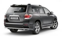 7 799 р. Защита порогов Petroil Tuning из круглой трубы диаметром 63 мм Toyota Highlander XU40 рестайлинг (2010-2013)  с доставкой в г. Горно‑Алтайск. Увеличить фотографию 2