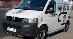 17 499 р. Одинарная защита переднего бампера SLITKOFF диаметром 63 мм Volkswagen Transporter T5 дорестайлинг (2003-2009)  с доставкой в г. Горно‑Алтайск. Увеличить фотографию 4