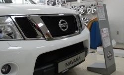 2 879 р. Сетка в решетку радиатора Russtal  Nissan Pathfinder  R51 (2009-2014) рестайлинг (черная)  с доставкой в г. Горно‑Алтайск. Увеличить фотографию 2