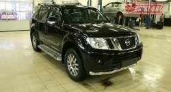 17 639 р. Защита переднего бампера одинарная Souz-96 (d76) Nissan Pathfinder R51 рестайлинг (2009-2014)  с доставкой в г. Горно‑Алтайск. Увеличить фотографию 2