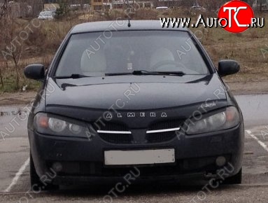 999 р. Дефлектор капота Russtal Nissan Almera N16 седан дорестайлинг (2000-2003)  с доставкой в г. Горно‑Алтайск