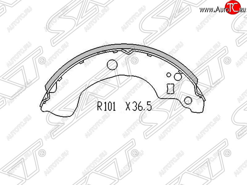 1 079 р. Колодки тормозные SAT (задние) Nissan Primera седан P11 дорестайлинг (1995-2000)  с доставкой в г. Горно‑Алтайск