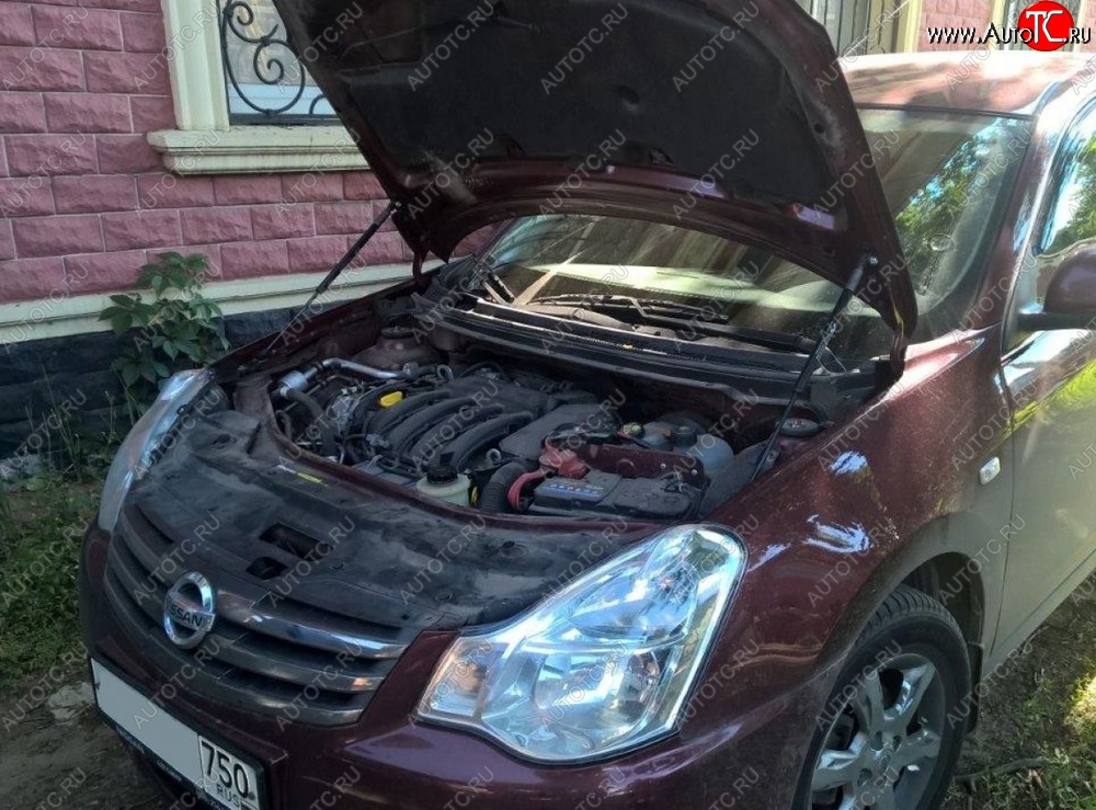 2 199 р. Газовые упоры капота Berkut Nissan Almera G15 седан (2012-2019)  с доставкой в г. Горно‑Алтайск