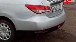 6 249 р. Задний бампер Стандартный  Nissan Almera  G15 (2012-2019) седан (неокрашенный)  с доставкой в г. Горно‑Алтайск. Увеличить фотографию 1