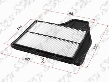 Фильтр воздушный двигателя SAT (290х285х28 mm)  Altima  седан, Teana  3 L33