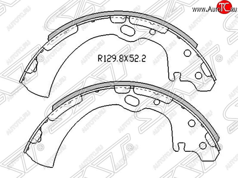 2 179 р. Колодки тормозные SAT (задние)  Nissan Caravan - Terrano  WD21  с доставкой в г. Горно‑Алтайск