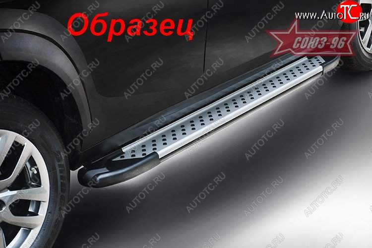 8 189 р. Пороги из алюминиевого профиля 4x2 Souz-96 Nissan Juke 1 YF15 рестайлинг (2014-2020)  с доставкой в г. Горно‑Алтайск