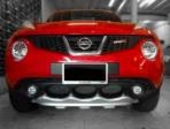 4 999 р. Накладка на передний бампер Impul-style Nissan Juke 1 YF15 дорестайлинг (2010-2014) (Неокрашенная)  с доставкой в г. Горно‑Алтайск. Увеличить фотографию 2