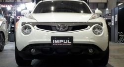 5 249 р. Решётка радиатора Impul Nissan Juke 1 YF15 дорестайлинг (2010-2014) (Неокрашенная)  с доставкой в г. Горно‑Алтайск. Увеличить фотографию 2