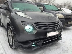 10 199 р. Решетка радиатора KENSTYLE Nissan Juke 1 YF15 дорестайлинг (2010-2014) (Неокрашенная)  с доставкой в г. Горно‑Алтайск. Увеличить фотографию 2