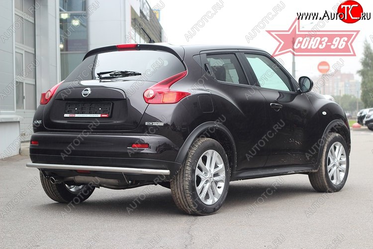 13 364 р. Защита заднего бампера 4x4 Souz-96 Premium (d42) Nissan Juke 1 YF15 дорестайлинг (2010-2014)  с доставкой в г. Горно‑Алтайск