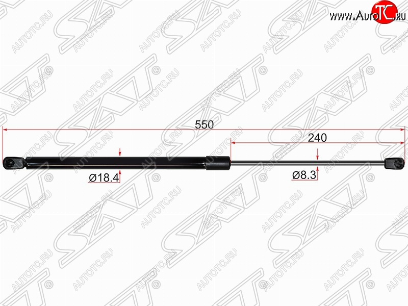 999 р. Газовый упор крышки багажника SAT  Nissan Murano  2 Z51 (2008-2016) дорестайлинг, рестайлинг  с доставкой в г. Горно‑Алтайск